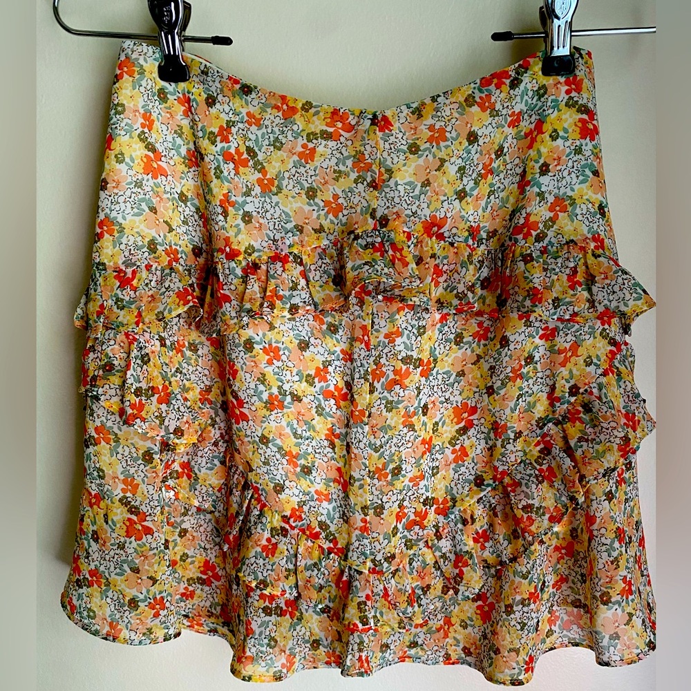 Sadie and Sage floral tiered skirt